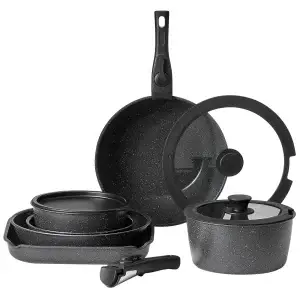 17 Pcs Nonstick Granite Pots and Pans