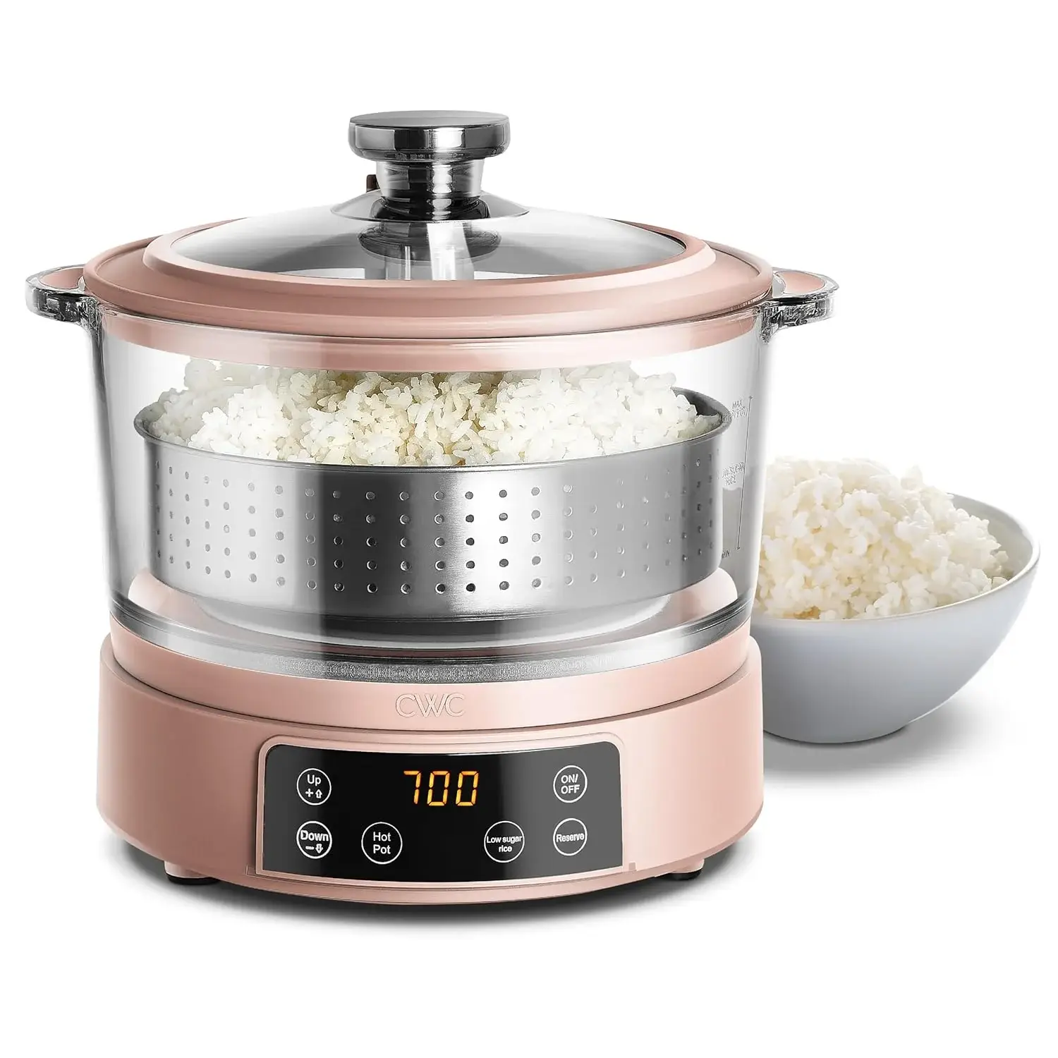 3L Glass Low Carb Rice Cooker-